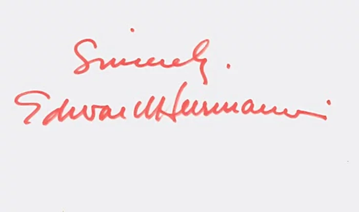 Edward Herrmann autograph