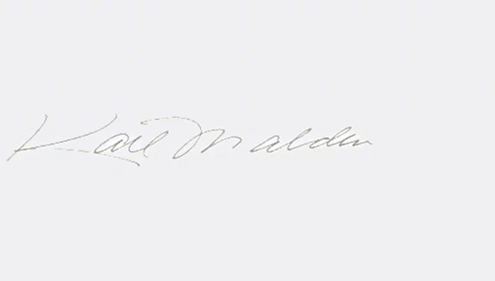 Karl Malden autograph