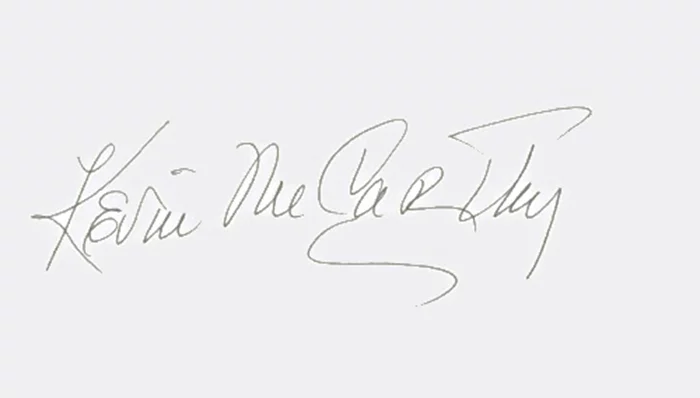 Kevin McCarthy autograph