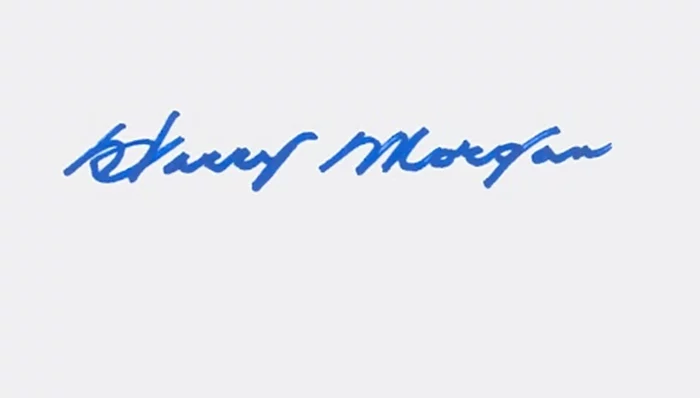 Harry Morgan autograph