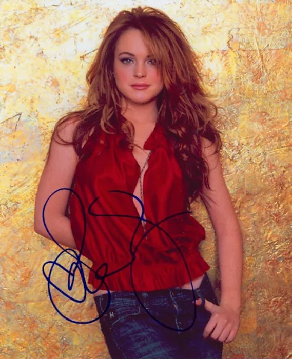 Lindsay Lohan autograph