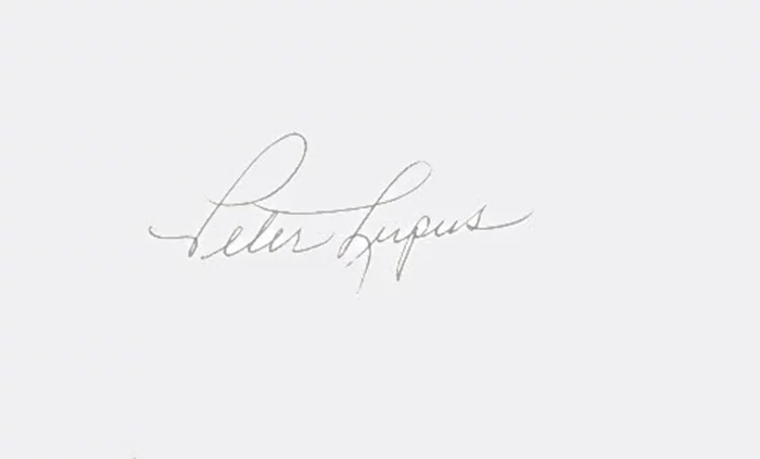 Peter Lupus autograph