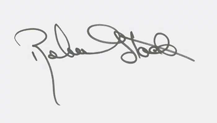 Robert Stack autograph