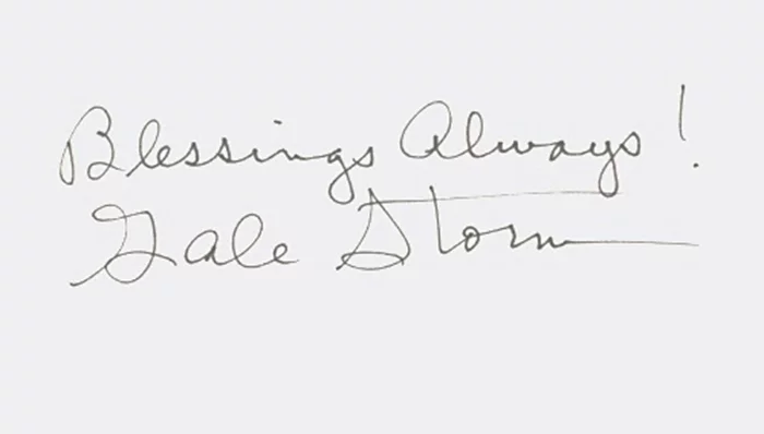 Gale Storm autograph