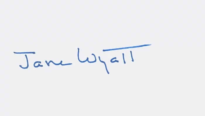 Jane Wyatt autograph