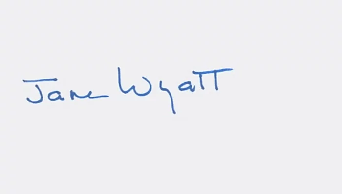 Jane Wyatt autograph