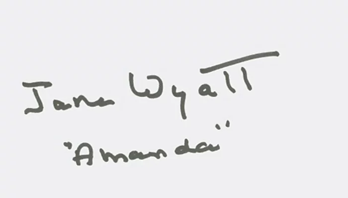 Jane Wyatt autograph