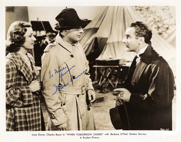 Irene Dunne autograph