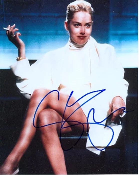 Sharon Stone autograph