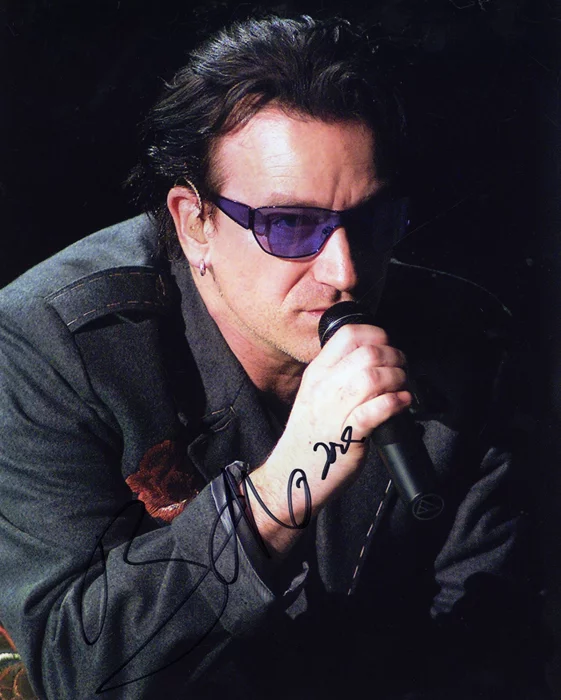 Bono autograph