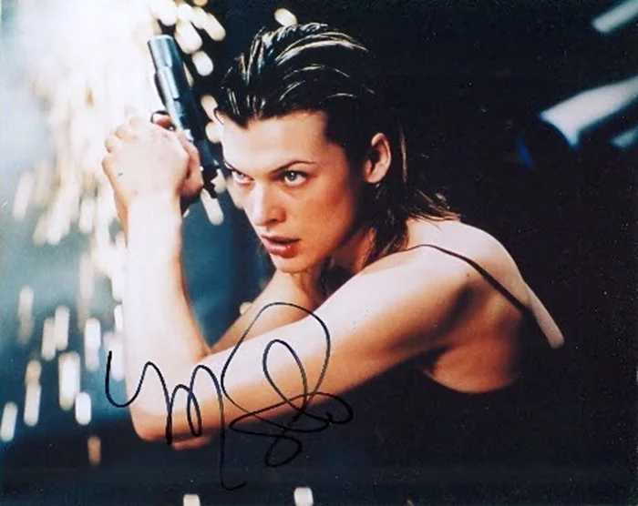 Milla Jovovich autograph