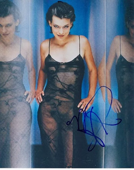 Milla Jovovich autograph