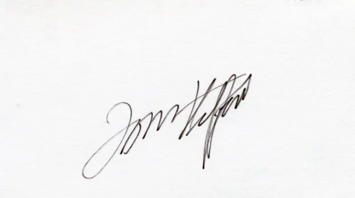 Tom Stafford autograph