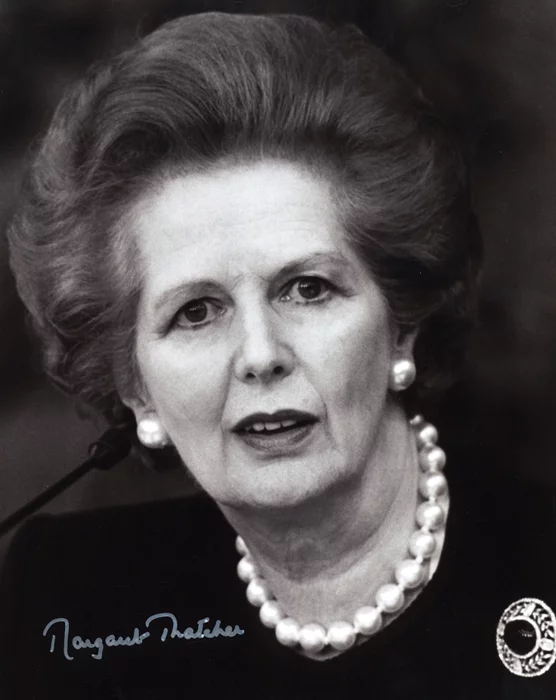 Margaret Thatcher autograph