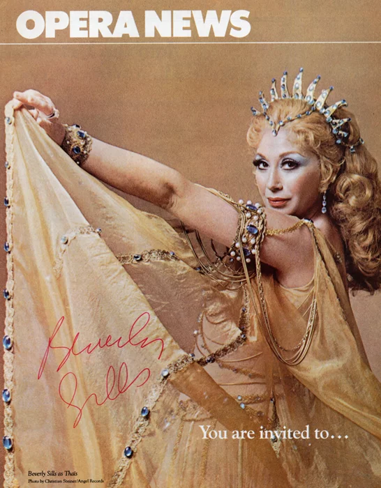 Beverly Sills autograph