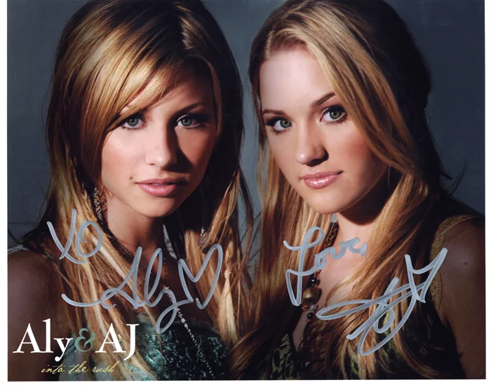 Aly & AJ autograph
