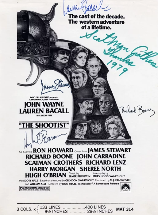 The Shootist autograph