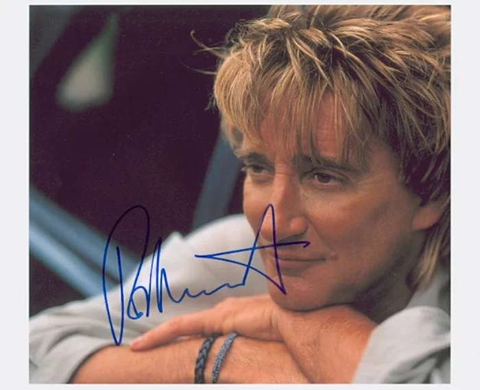 Rod Stewart autograph