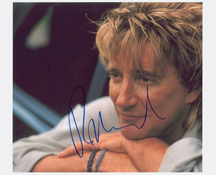 Rod Stewart autograph