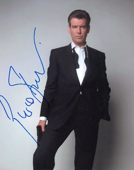 Pierce Brosnan autograph