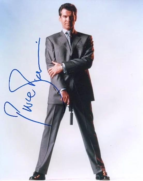 Pierce Brosnan autograph