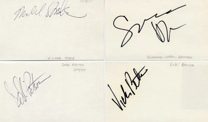 Bangles autograph