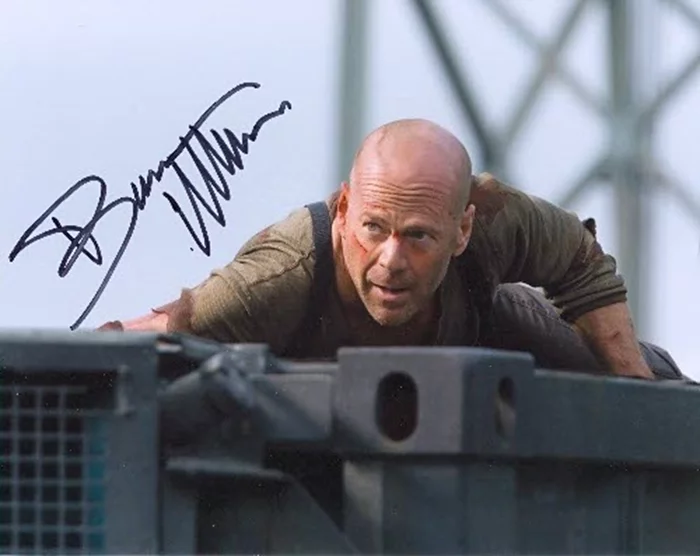 Bruce Willis autograph