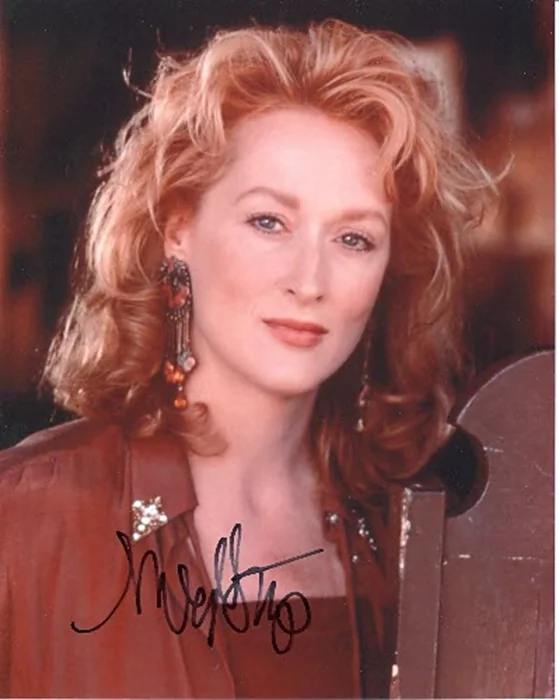 Meryl Streep autograph