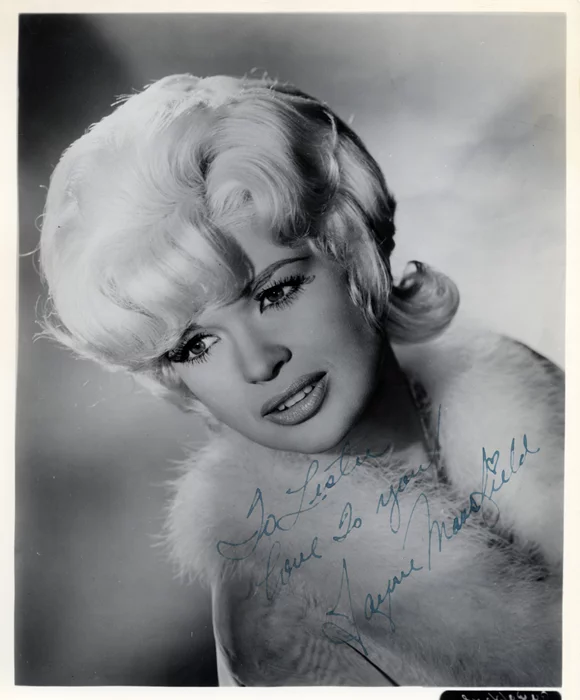 Jayne Mansfield autograph