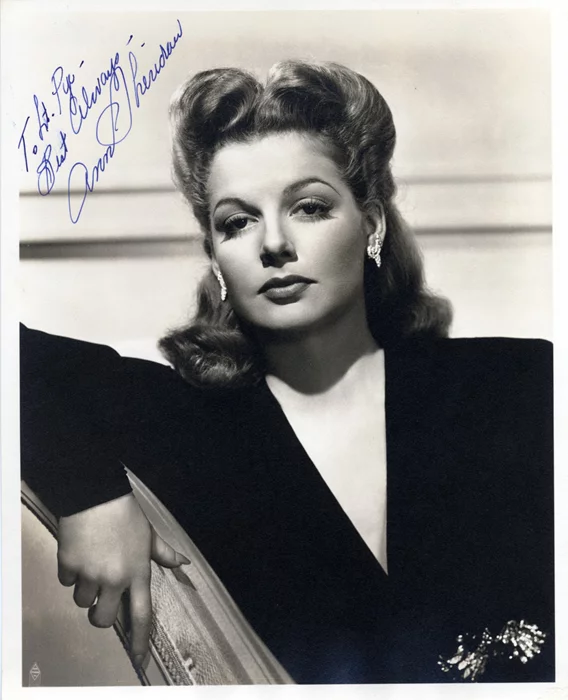 Ann Sheridan autograph