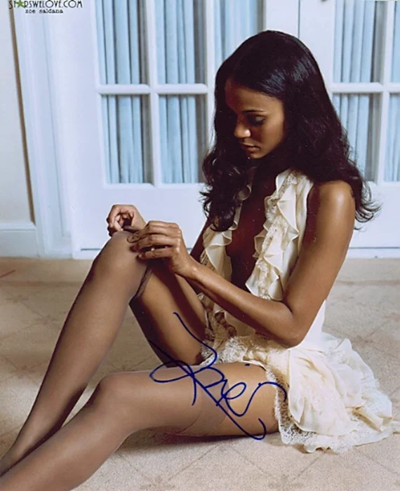 Zoe Saldana autograph