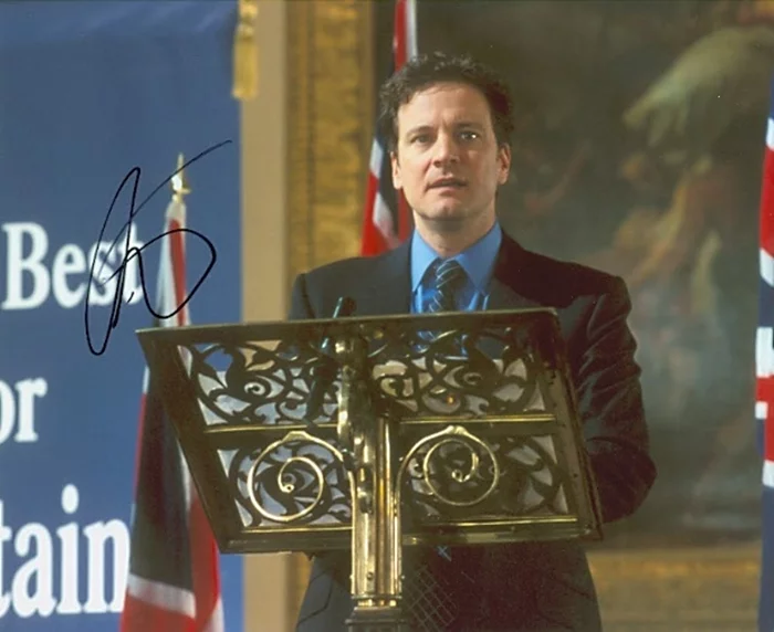 Colin Firth autograph