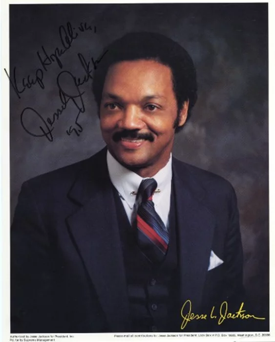 Jesse Jackson autograph
