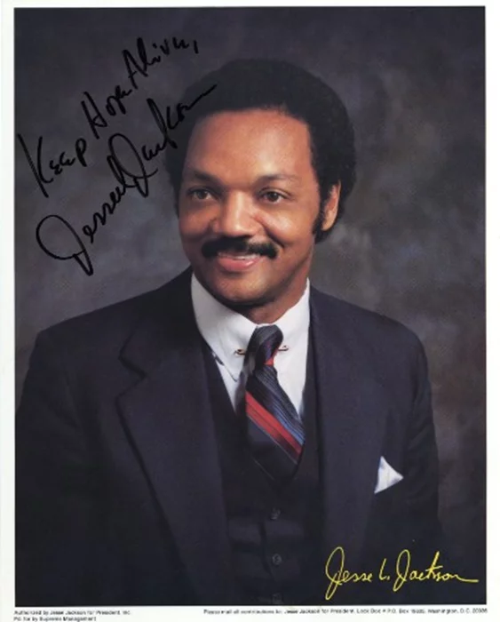 Jesse Jackson autograph