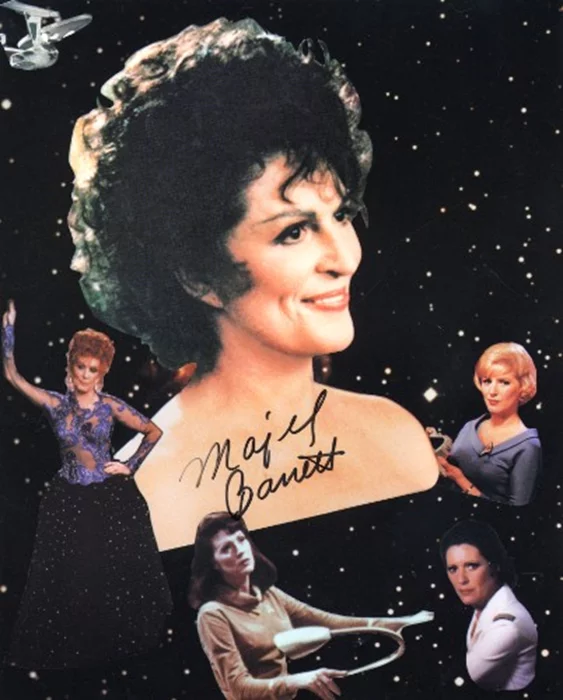 Majel Barrett autograph