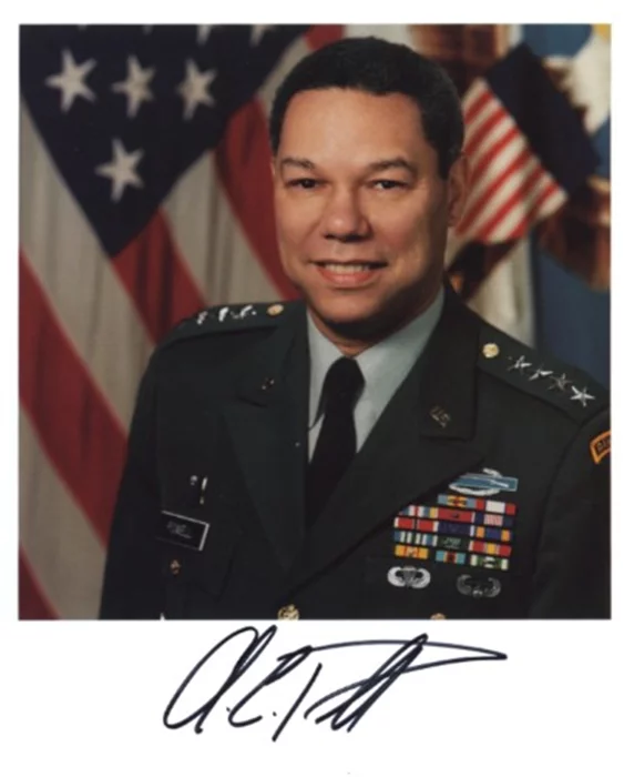 Colin Powell autograph