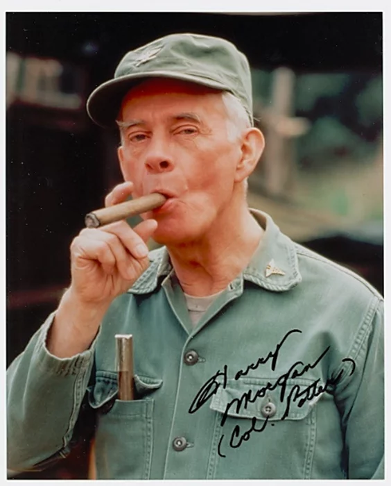 Harry Morgan autograph