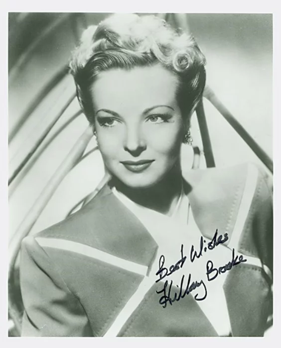 Hillary Brooke autograph