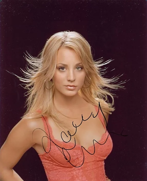 Kaley Cuoco autograph