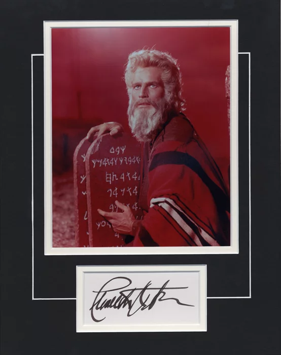 Charlton Heston autograph