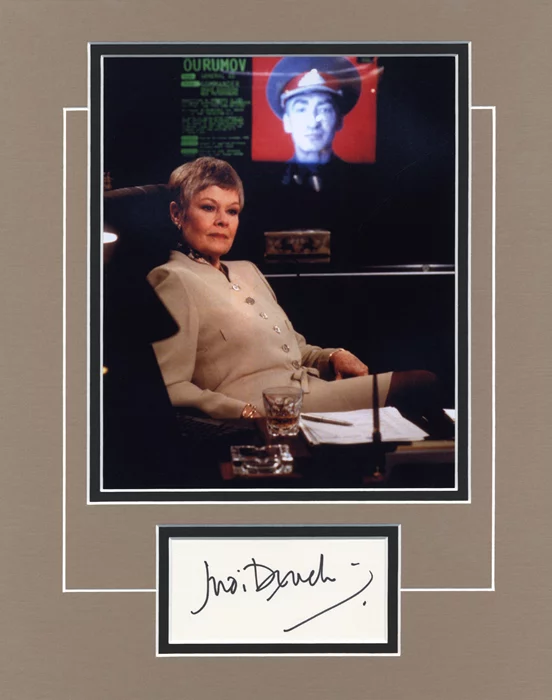 Judi Dench autograph