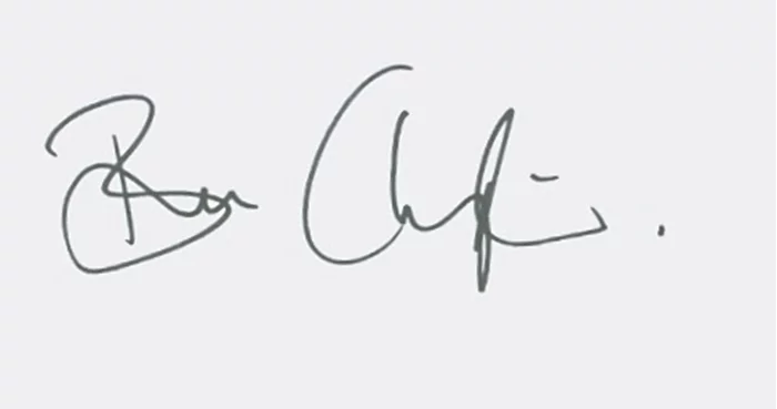Ben Chaplin autograph