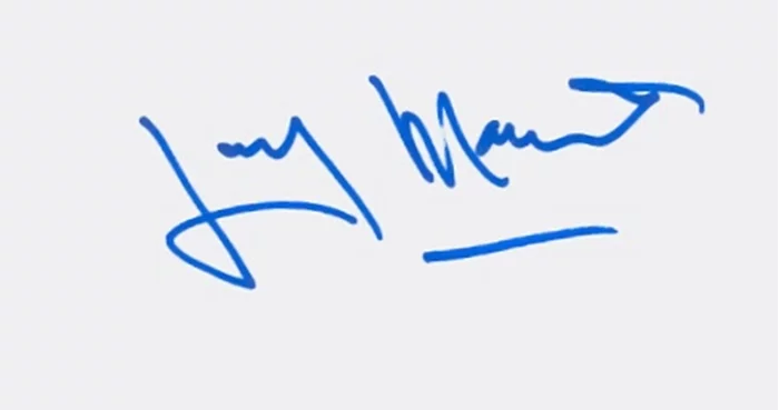 Larry Manetti autograph