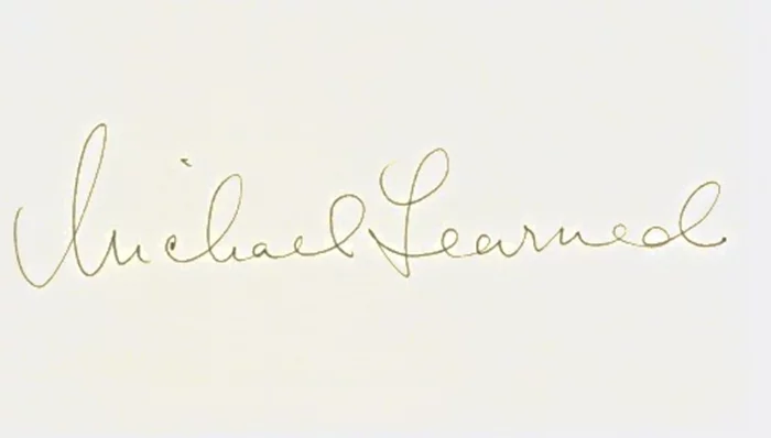 Michael Learned autograph