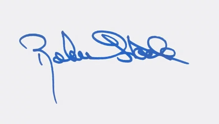 Robert Stack autograph