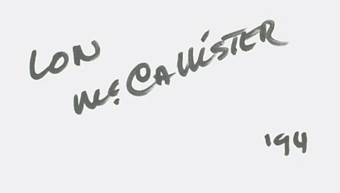 Lon McCallister autograph