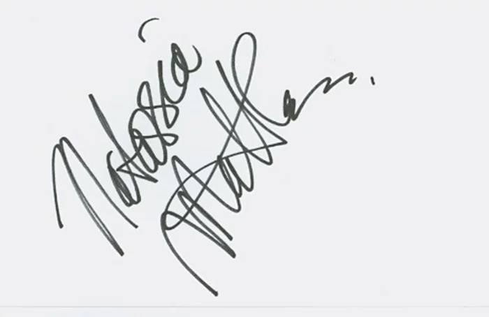 Natassia Malthe autograph
