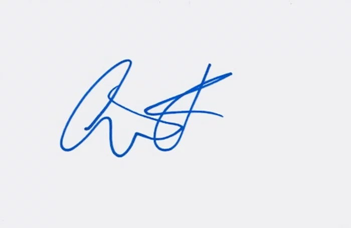 Colin Firth autograph
