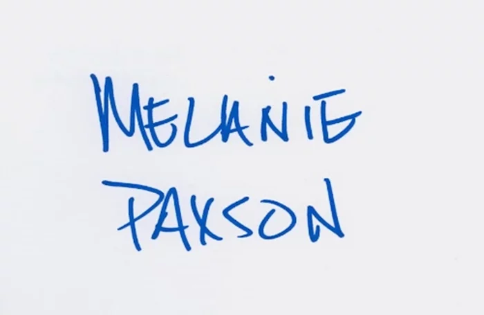 Melanie Paxson autograph