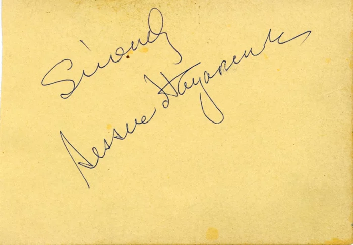 Sessue Hayakawa autograph